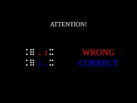 Unified English Braille, Video 3: Capitalization & Spelling (Part 2: The Grade 1 Sign)