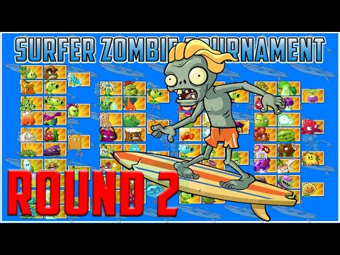 The Surfer Zombie Tournament Round 2 - Plants vs Zombies 2 Epic Tournament