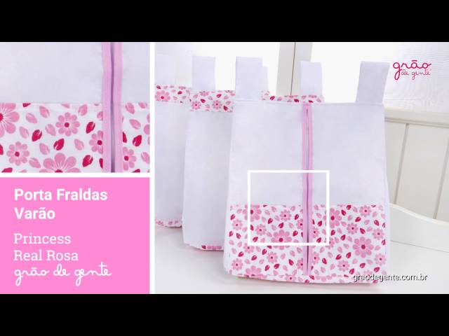 Porta Fraldas Varão Princess Real Rosa | Ref: 61617