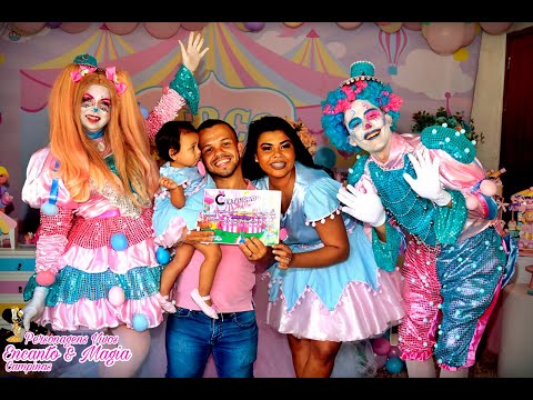MELHORES MOMENTOS VALENTINA 1 ANO - CIRCO ROSA 14/03/2020