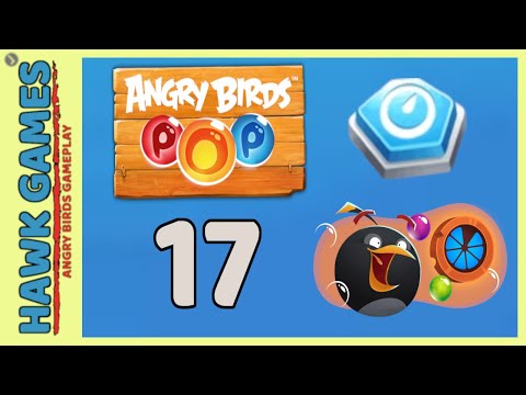 Angry Birds Stella POP Bubble Shooter Level 17 - Walkthrough, No Boosters