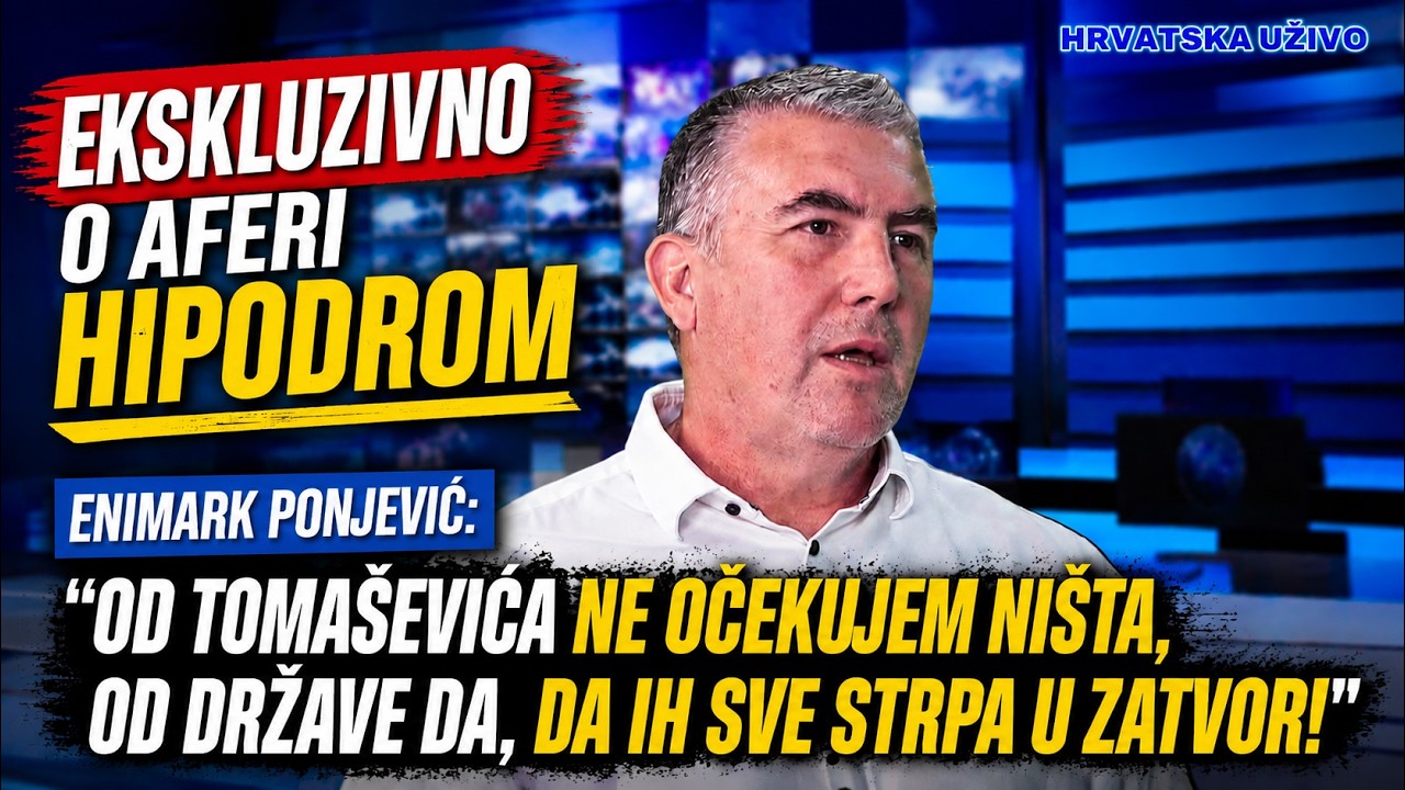 PONJEVIĆ O AFERI HIPODROM: Od Tomaševića ne očekujem ništa, od države da, da ih sve strpa u zatvor