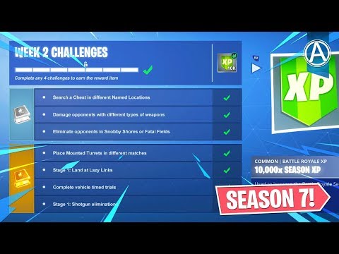 Fortnite SEASON 7 WEEK 2 CHALLENGES GUIDE! (Fortnite Battle Royale)