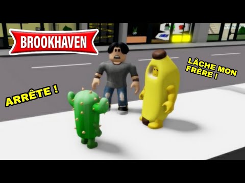 UN CACTUS ET UNE BANANE SE DISPUTENT POUR DES DEVOIRS ... !  BROOKHAVEN RP - ROBLOX