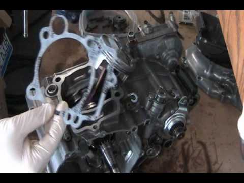 Part 15: Dirt bike piston and cylinder assembly . YZ250F example