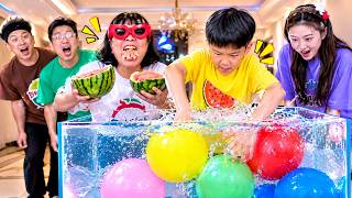 Family Games | Exciting Balloon Blind Box Challenge! Who Gets Lucky? #funny #partygame