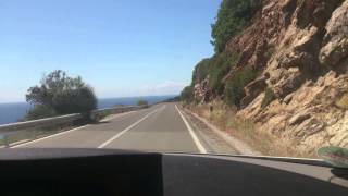 preview picture of video 'Fahrt uber Elba   Marina di Campo nach Patresi'