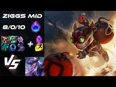 MID Ziggs vs Syndra - NA Challenger Patch 14.24