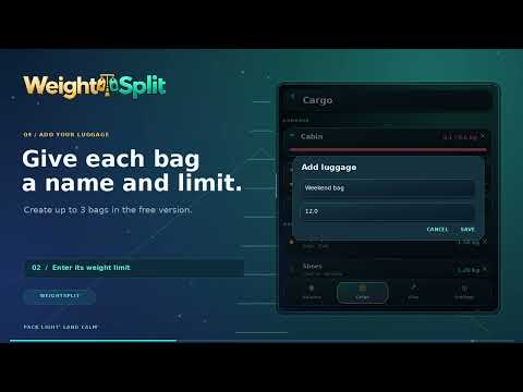 WeightSplit – Luggage Planner video thumbnail