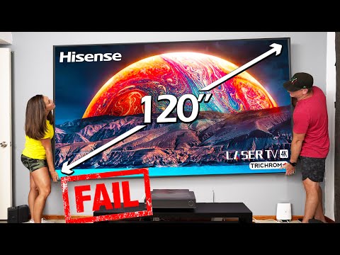 120" Hisense Laser TV - Failed Setup