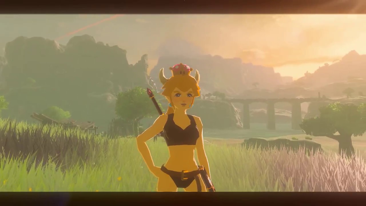 Bowsette in Breath of the wild - YouTube