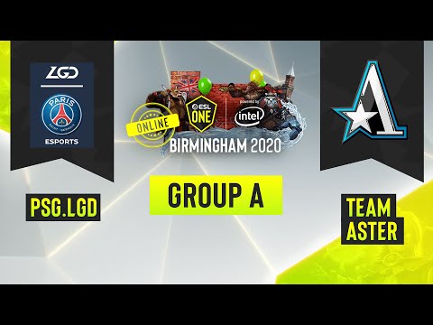 Dota2 - PSG.LGD vs. Team Aster - Game 1 - ESL One Birmingham 2020 - Group A - China