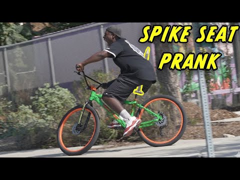 HILARIOUS SPIKE SEAT BAIT BIKE PRANK!
