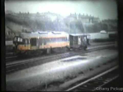 Irish Rail/NIR Trains at Dundalk Station - Dec 1984