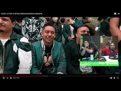 LIGA VENOM | Gonzo vs Polo Vs All Day Set (8vos) // VIDEO REACTION // Elmer Rap N' Games
