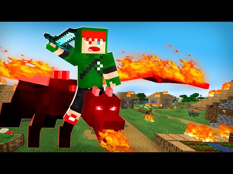 SURVIVING WITH DRAGONS IN MINECRAFT!!