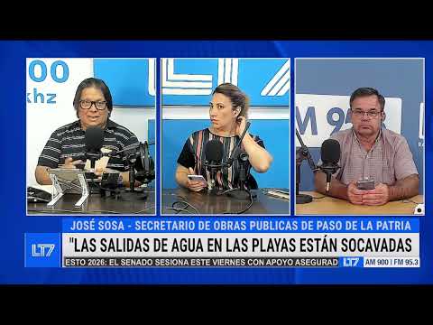 Situación de Paso de la Patria por las intensas lluvias: hablamos con José Sosa, Sec. Obras Públicas