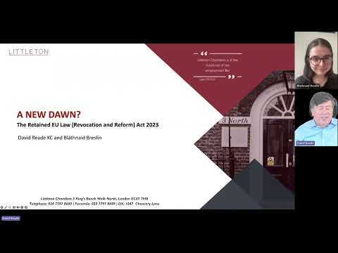 The Retained EU Law (Revocation and Reform) Act 2023