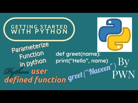 Python Tutorial For Beginners Parameterized Function How To Pass Parameter In Function Part 19