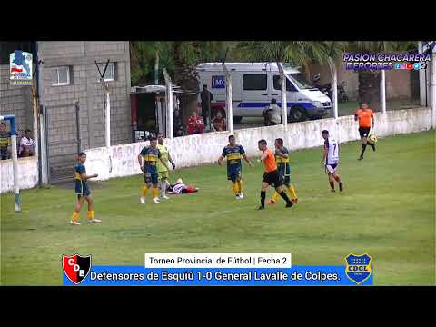 Def. Esquiú 1-0 General Lavalle de Colpes | Fecha 2 - Torneo Provincial 2026 | Primo A. Prevedello