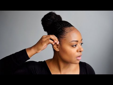 How To Create A 4c Top Knot Bun Without Sock Latoya Ebony
