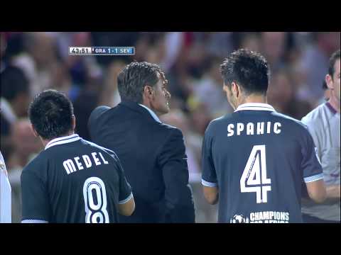 Gol de Negredo (1-1) en el Granada CF - Sevilla FC Jornada 2