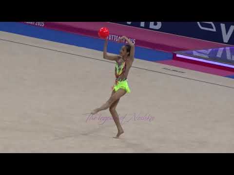 Laura ZENG (USA) ball - 2015 Stuttgart worlds Qualifs