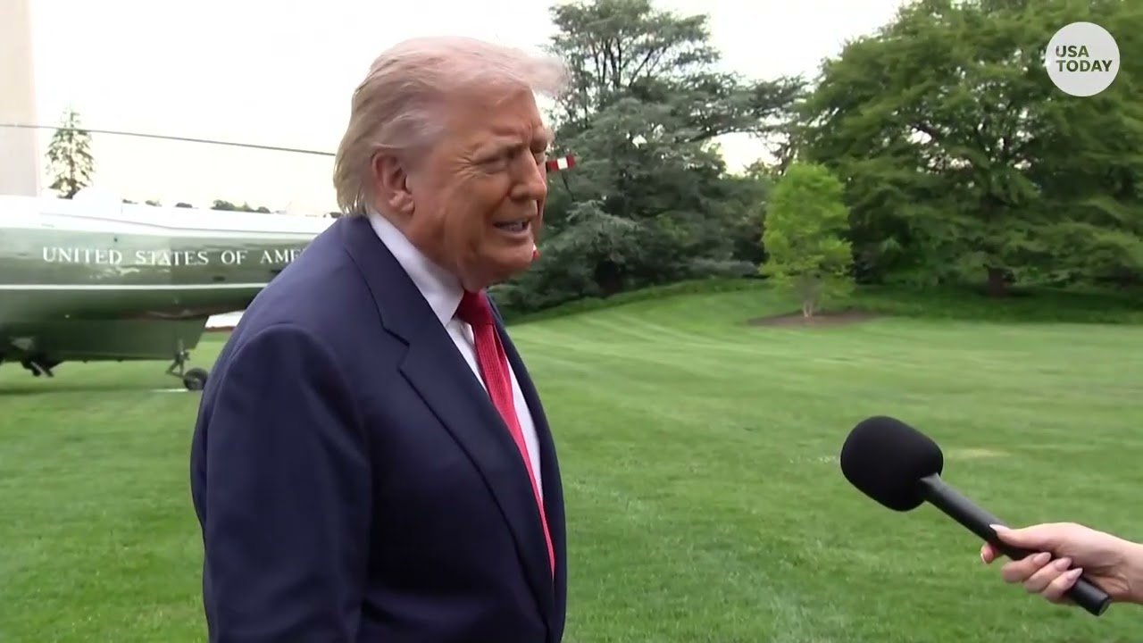 Trump talks hantavirus, Russia-Ukraine ceasefire and Brazil tariffs before flying to LIV Golf event