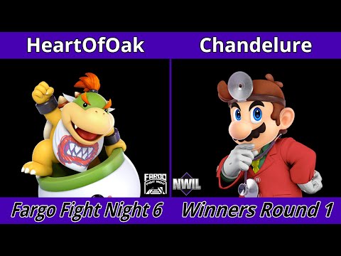 Fargo Fight Night 6 - Winners Round 1 - HeartOfOak (Bowser Jr.) vs Chandelure (Dr. Mario)