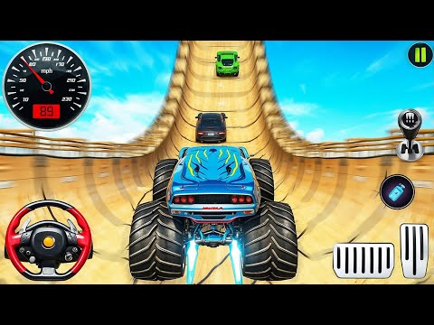 Monster Truck Stunt Racing - Super Crazy Mega Ramp GT Car Extreme Driving : Android Gameplay