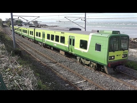 IE 8520 + 8100 Class Dart Trains - Salthill & Monkstown, Dublin