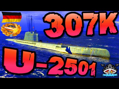 U-2501 drückt 307K DMG "U-BOOT POWER!!!" "U-Boot Club" ⚓️ Uboote / Submarines in World of Warships 🚢