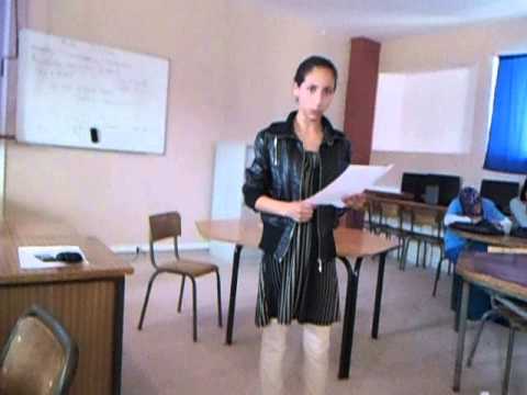 Hafida speaking about her childhood