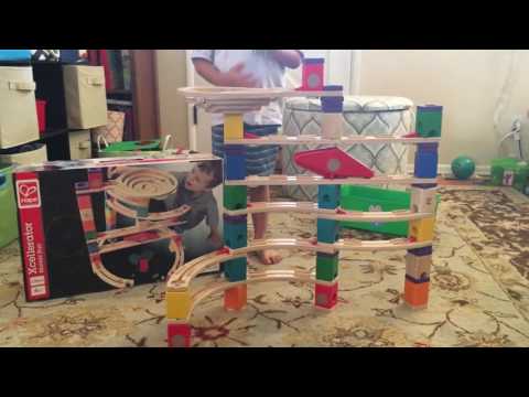 Hape Wooden Marble Run Xcellerator Quadrilla