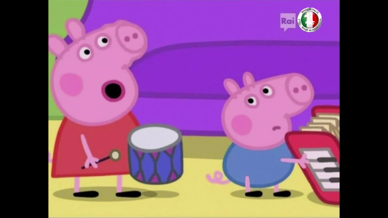 Свинка Пеппа S01 E16 : Музичних інструментів (італійська)