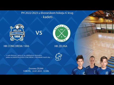 HK Concordia 1906 - HK Zelina  *  PH u dvoranskom hokeju 22/23 - 4.krug * kadeti