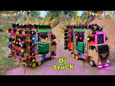 Mini Dj Truck loading At-New Home 50 mini sharpy dj box dj toy making dj bass light dj gadi truck sr