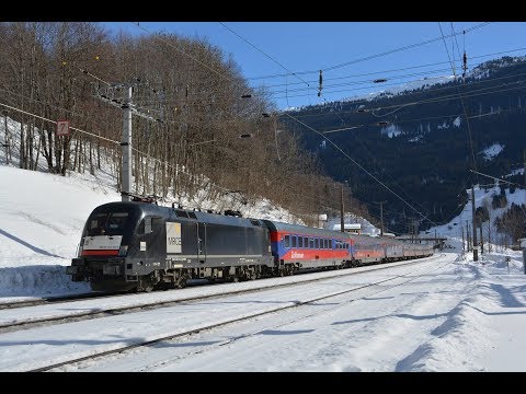 Arlberg Bahnverkehr am 09.02.19 – "Schnee-, Urlaubs- und Alpenexpress in Dalaas"