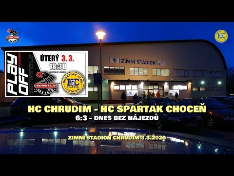 HC CHRUDIM - HC SPARTAK CHOCEŇ 6:3 – Zimní stadion Chrudim 3.3.2020.