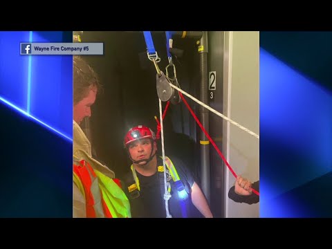 NJ Wayne Firefighters Rescue Kids Trapped In An Elevator