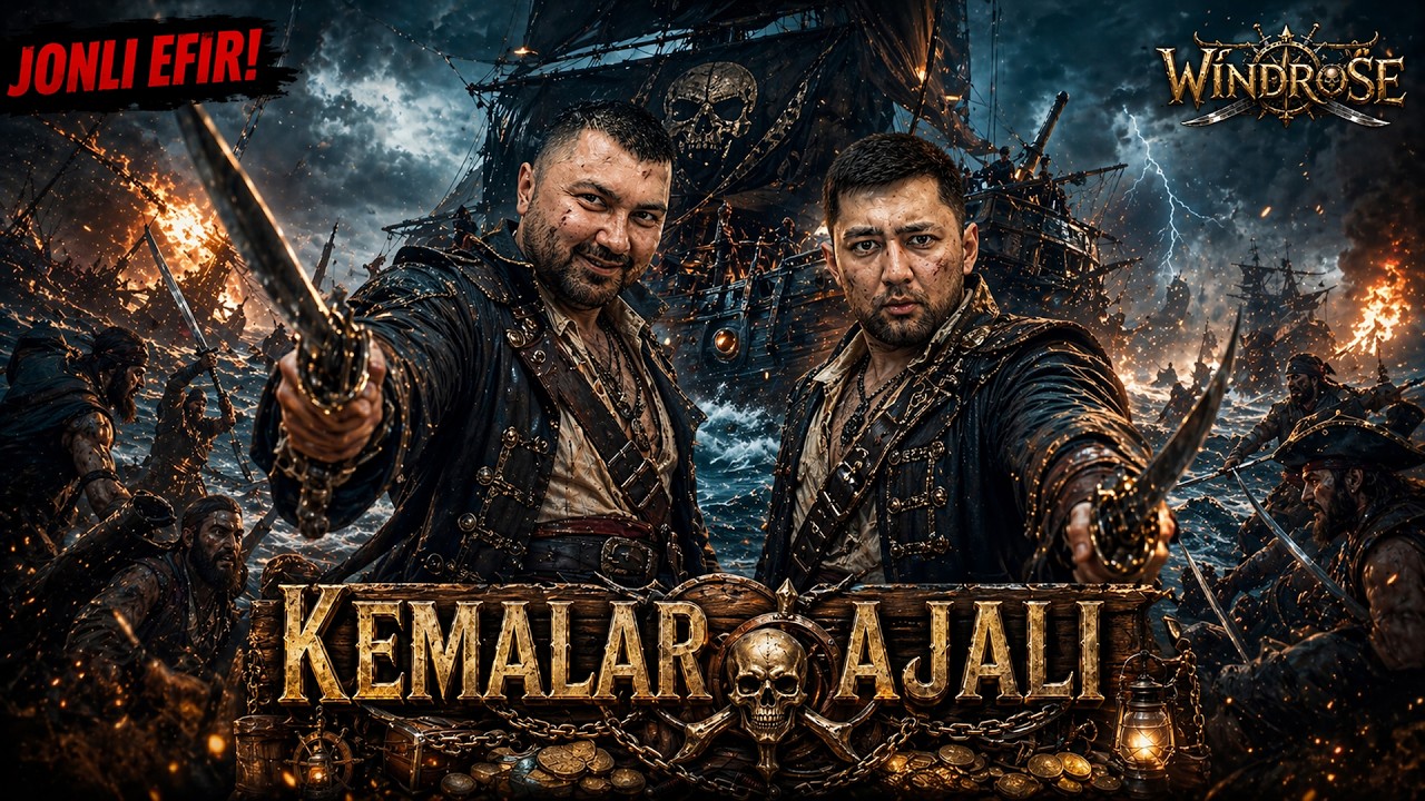 🏴‍☠️ KEMALAR AJALI – WINDROSE ⚓🔥 (Jonli Efir)