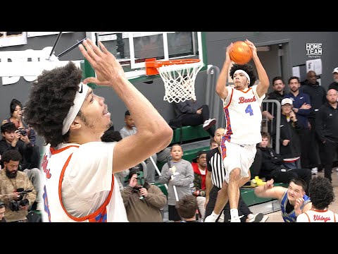 Tyran Stokes, JJ Crawford and Rainier Beach vs Barlow at the Les Schwab Invitational