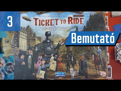 Ticket to Ride Legacy: A Legendás Nyugat | Bemutató | 3. Rész - PumiGame