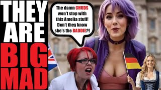 BACKFIRE: Amelia has INSPIRED a German copycat. The chuds LOVE gaming characters like this