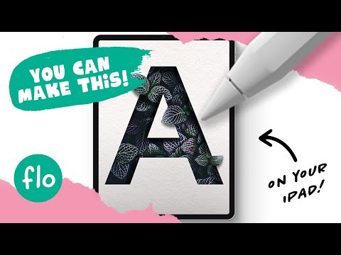 You Can Draw This PAPER CUT OUT A in PROCREATE - Easy Beginner Tutorial