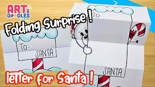 How to draw A NORTH POLE SIGN | FOLDING SURPRISE  | Art and doodles for kids