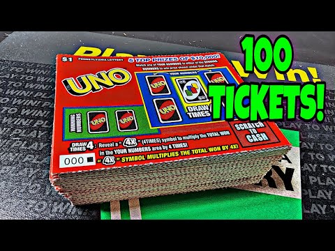$1X100 UNO PA LOTTERY SCRATCH OFF TICKETS | FULL PACK #scratchers #scratchofftickets #lottery #uno