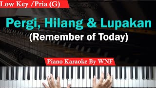 Download lagu Pergi Hilang dan Lupakan Piano Karaoke Low Key Pria mp3