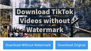 Download lagu How to download TikTok Videos without Watermark on Android mp3