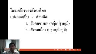 วิชาสังคมศึกษา สาระหน้าที่พลเมือง หน่วยการเรียนรู้ที่ 1 โครงสร้างทางสังคมไทย (ทดลองการใช้สื่อการสอน)